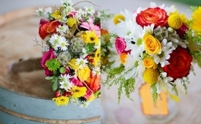 Eclectic Yellow, Navy, and...