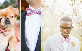 Groom Style: Patterned Bow...