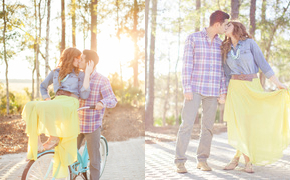 Vintage Bicycle Engagement...