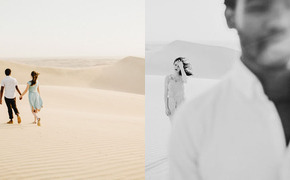 Desert Engagement Photos:...