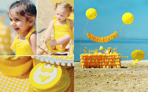 Beachy Yellow Polka Dot...