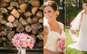 A Pink DIY Burlap and Lace...