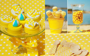 Beachy Yellow Polka Dot...