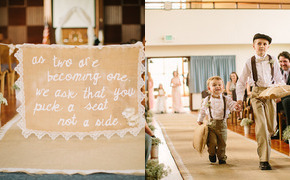 A Pink DIY Burlap and Lace...