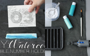 DIY: Watercolor Table...