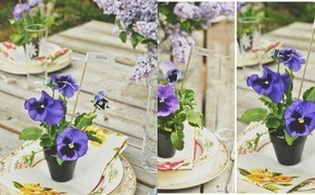 DIY Pansy Favors