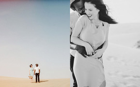 Desert Engagement Photos:...