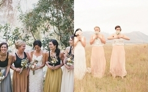 Bridesmaids in Skirts
