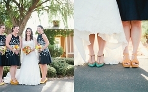 Eclectic Yellow, Navy, and...
