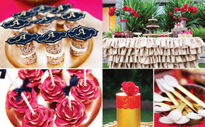 Red Rose & Gold Flamenco...