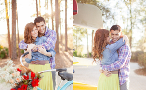 Vintage Bicycle Engagement...