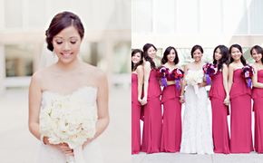 Contemporary Purple + White...